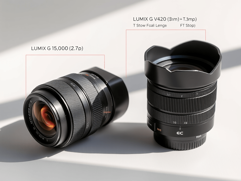 Lumix G 14mm and G Vario 45-150mm F-stop to T-stop&nbsp;Estimates
